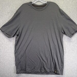 Icebreaker Cabela's Shirt Mens XL Gray Merino Wool Short Sleeve Tee Outdoor
